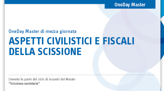 Immagine Aspetti civilistici e fiscali della scissione | Euroconference